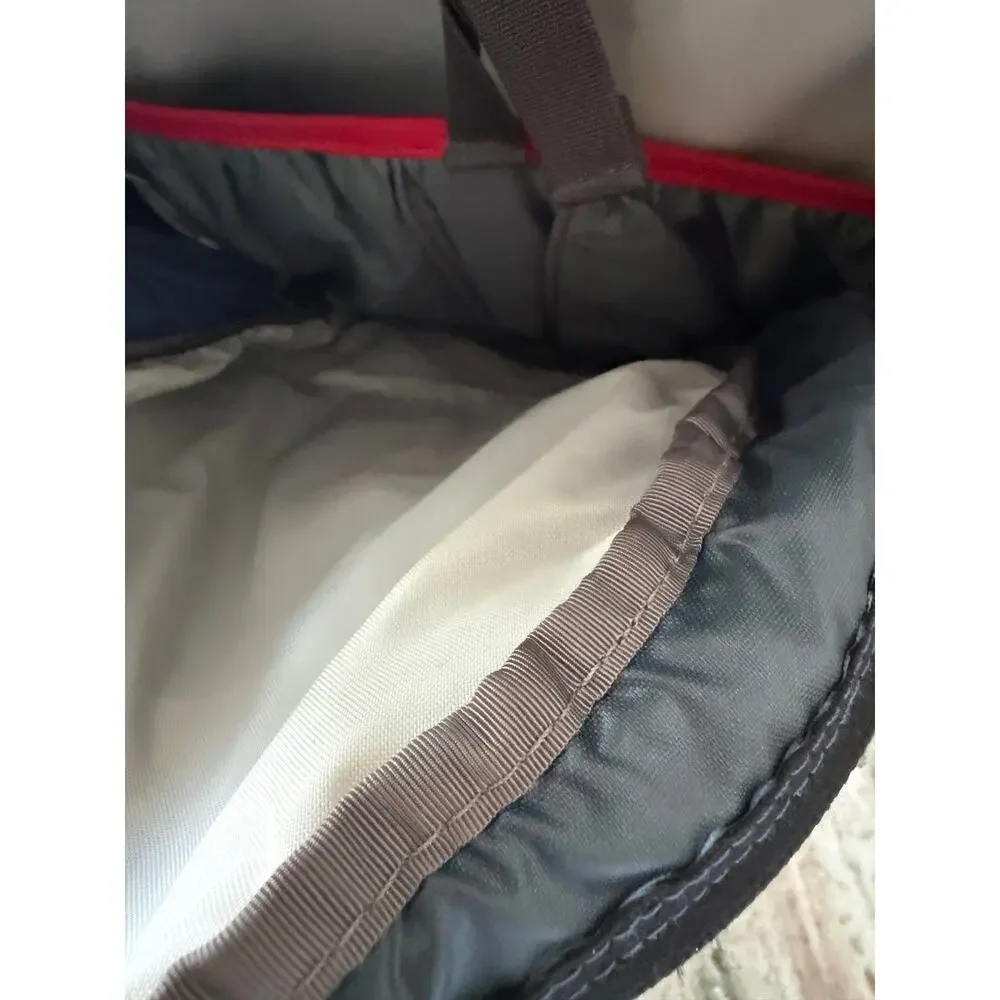 The North Face Amira Hiking Backpack Gray Blue Daypack Hydration Outdoor Pack